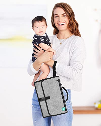 Miniatura 3 de Baby Dyoli Cambiador Bebé Portátil E Impermeable Xl - Este Cambiador De Pañales Es Un Bolso Desmontable Que Incluye 6 Bolsillos, Un Dispensador De Toallitas Y Un Cómodo Cojín Para La Cabeza Del Bebé.
