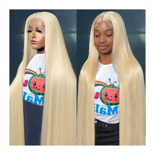 Przezroczyste koronkowe peruki z ludzkich włosów HD blond 13x4 Remy 250 Gęstość Prosta koronkowa peruka przednia dla kobiet Przedłużanie włosów Sztuki Wigs (28 cali)