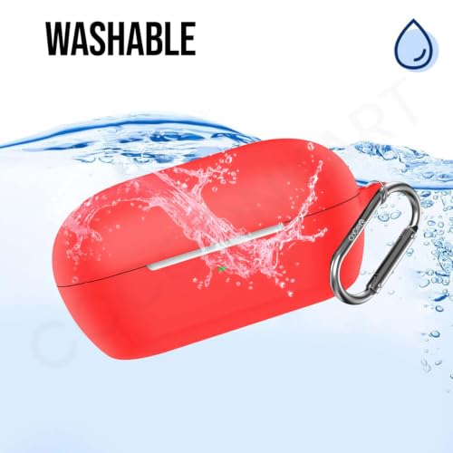 Image of Soft Silicone Case Cover for WF-C710N | C710NSA -Red
