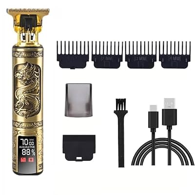 DAXXIN Hair Clippers, Electric LCD Hair Clipper Shaver T9 Professional Hair Clipper Beard Shaver Hair Clipper Haircut Men's Shaving Machine(LCD Dragon 2.0)