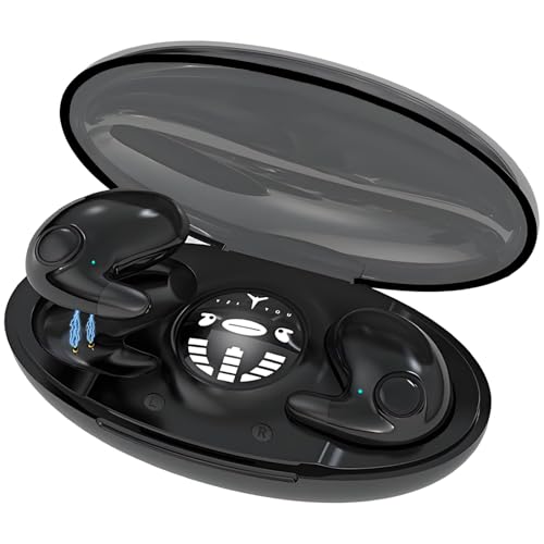 Invisible Sleep Wireless Earphone, Bluetooth 5.3 Light-Weight Headphones, Sleeping Earbuds For Side Sleepers Built-in Mic, Clear Calls Invisible Wireless Earphones Waterproof For Small Ear