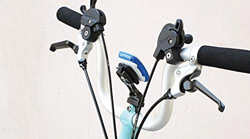 Trigo Phone + Bike Computer Holder for BROMPTON (Blue/Silver/Purple/Black) (Black)