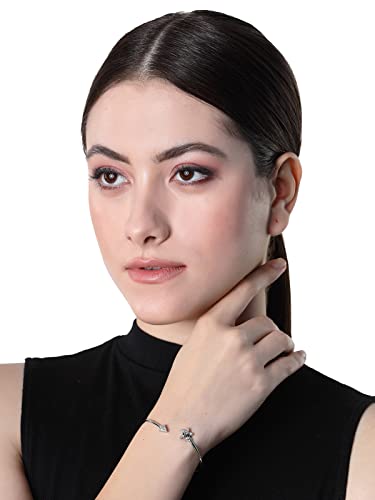 Sukkhi Delightly 925 Sterling CZ Kada Bracelet, 6