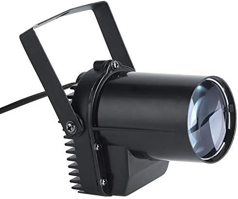 LED Stage Light, 12W LED Beam Spotlight Party Stage Disco Pub Festival Effect Pinspot Lights for Party Disco Clubs KTV Pub Show Wedding DJ Stage Light, US Plug 110V