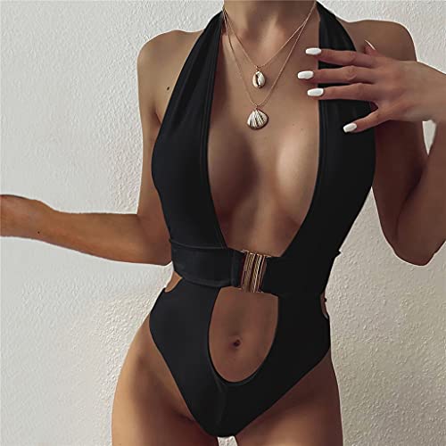 Maillot de bain de plage ajouré en V idéal pour vos vacances en bikini