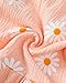 SODLON Toddler Girl Dresses 18 24 Months Baby Clothes Summer Boho Ruffle Pink Daisy Dress Sleeveless Linen Cottagecore Sundress with Hat & Bag Sweet Holiday Gifts Outfits