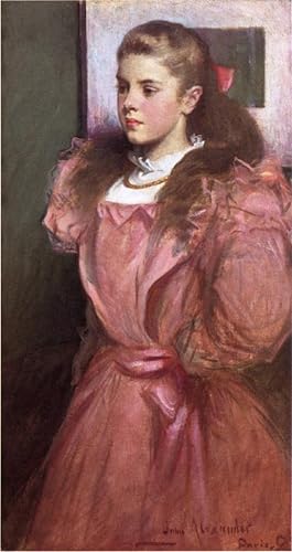 Lienzo Ragazza in rosa de John White Alexander para decoración del hogar en 60x90cm
