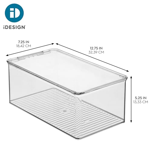 iDesign Stackable Shoe Box with Hinged-Lid, Clear by InterDesign - Used condition - Image 4