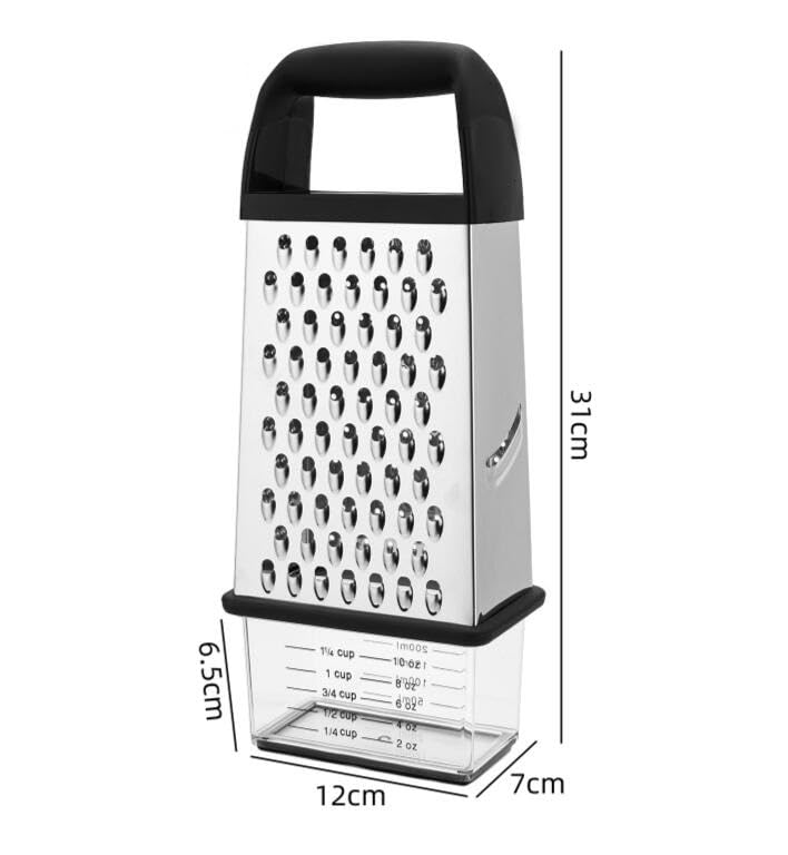 Rallador de queso de acero inoxidable con contenedor miniatura 7