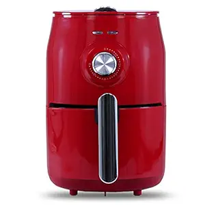 Wonderchef Crimson Edge Air Fryer for Home and Kitchen|1.8 Litres Non-stick Basket| Fry, Grill, Bake & Roast| Rapid Air Technology| Timer & Temperature Control| Auto Shut-Off| Healthy Cooking with 99% less Fat| Sleek & Compact| 1000 Wattage| Red |2 Year Warranty