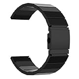 Fitbit Blaze Band, JETech Stainless Steel Bracelet Band Strap for Fitbit Blaze Fitness Watch - for Both Large and Small Size (Black)
