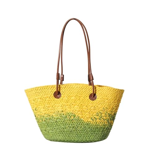 Sac en rotin de grande capacité SERDAS le grand sac à main pour plage et voyage