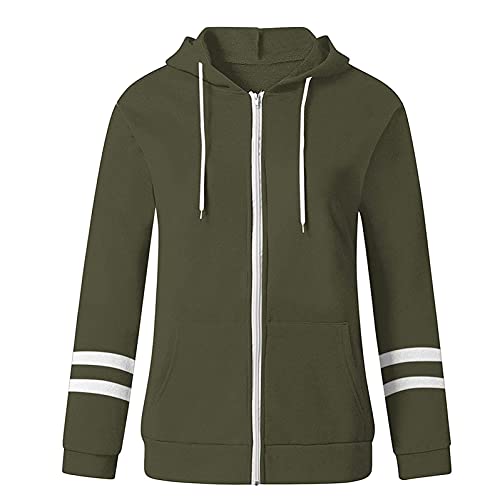 Wirziis Lightweight Zip Up Hoodies For Women Hooded Sweatshirts Long Sleeve Drawstring Thin Jacket Tops With Pockets #TOP3