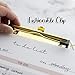BAZIC Products Paperboard Clipboard Standard Size Geometric Gold Low Profile Clip, Random Color, Sturdy & Strong Hardboard Fit A4 Letter Size, 1-Pack