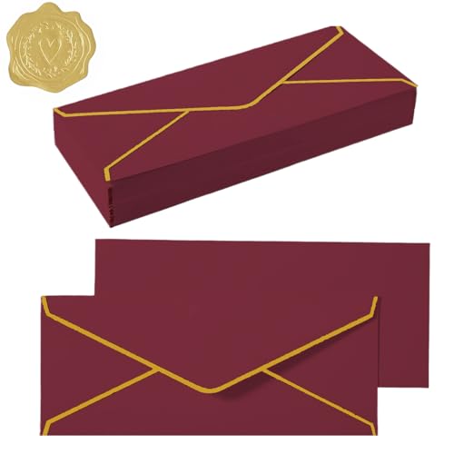 20 Stück langer Briefumschlag mit Goldfolienrand 10 x 24 cm Einladungumschläge Kraftpapier Umschläge Spitzklappe Umschläge mit Nassklebung für Grußkarten Weihnachten Geburtstagskarten Hochzeit 20 Stück langer Briefumschlag mit Goldfolienrand 10 x 24 cm Einladungumschläge Kraftpapier Umschläge Spitzklappe Umschläge mit Nassklebung für Grußkarten Weihnachten Geburtstagskarten Hochzeit