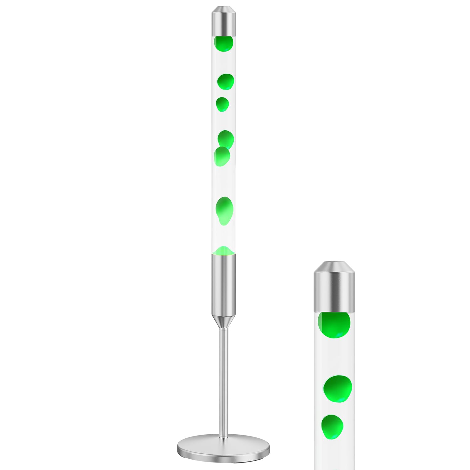 47.5-Inch Liquid Motion Lamp,Magma Lamp, Mood Relaxation Light，Suitable for Home Decoration,Office Decoration, Cafes,Bars,Etc (47.5IN (Silver))