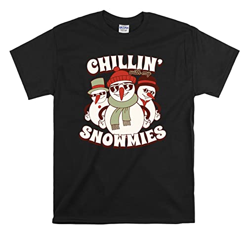 T-shirt Snowmies Cool Winter noir XL idéal pour vos sorties urbaines et soirées d'hiver