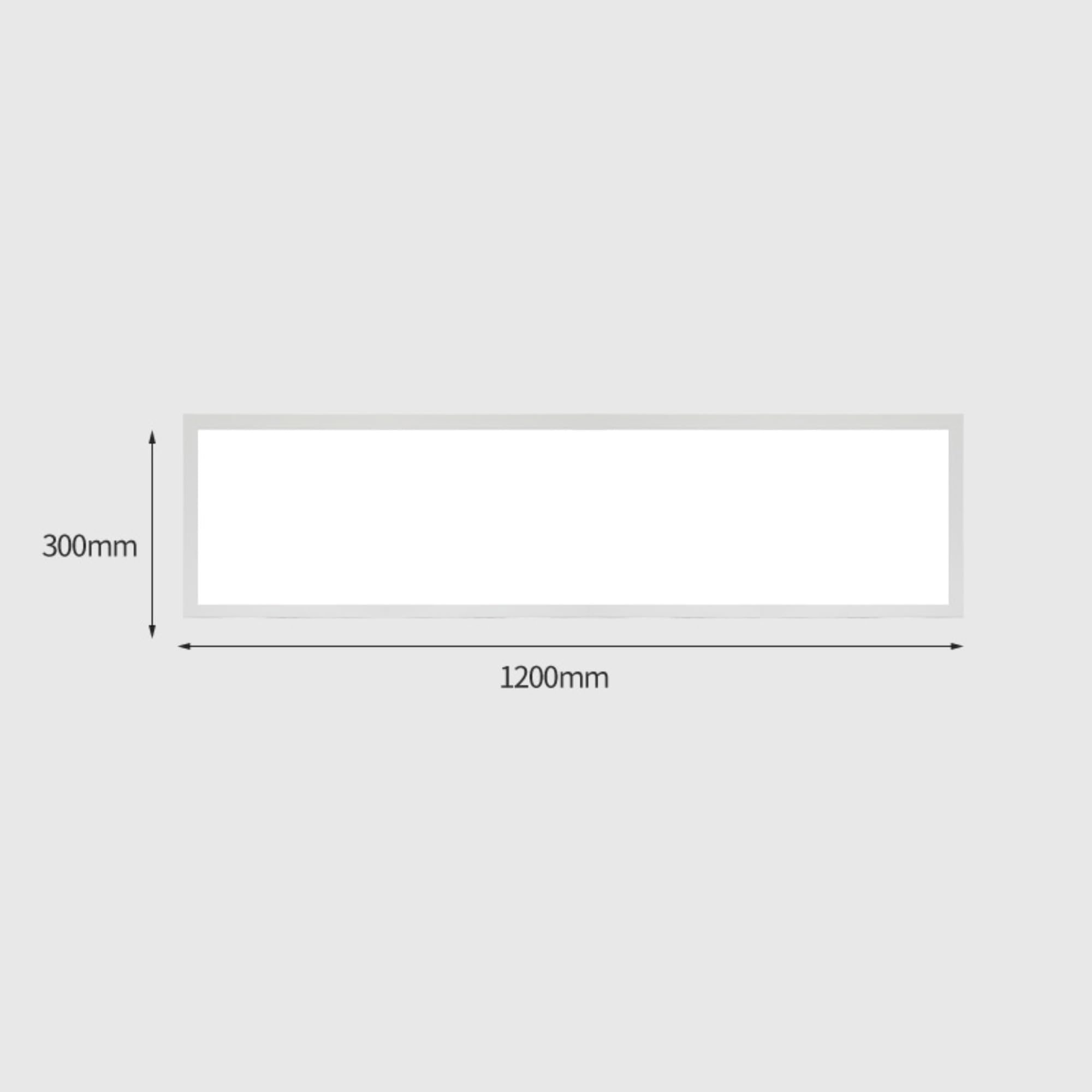 JANDEI - Pannello da Soffitto LED di Superficie Retroilluminata 120 x 30 cm, Potenza 60 W, 5000 Lumen, Cornice Bianca, Driver Incluso... (Bianco Neutro 4200K)