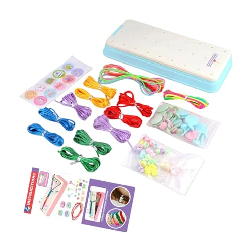 [XAGMODSHN] Creative Bracelets Weaving Set for Craft Fun with Tool Educational Bracelets Weaving Set