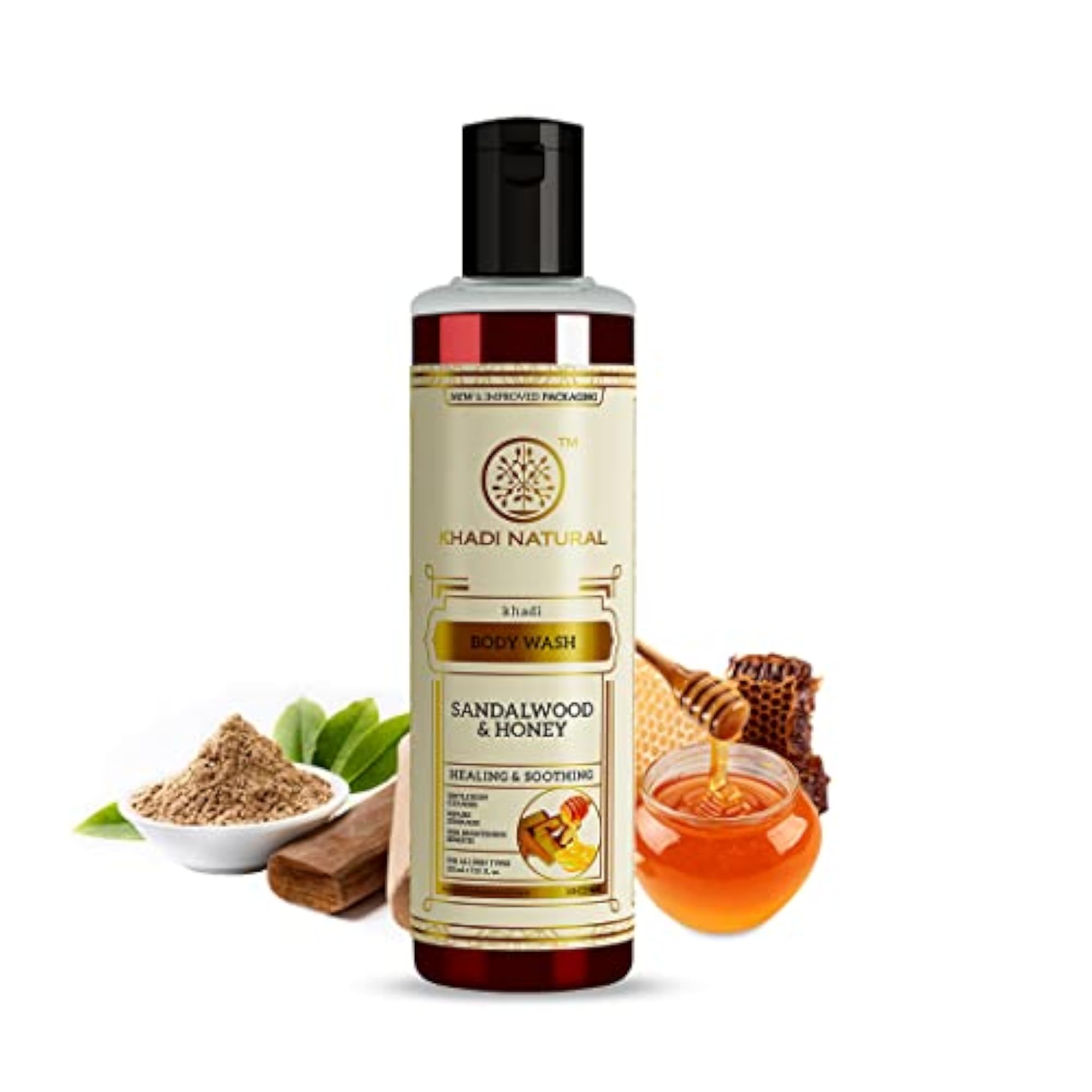 Sandalwood & Honey Body Wash for Gentle Cleansing
