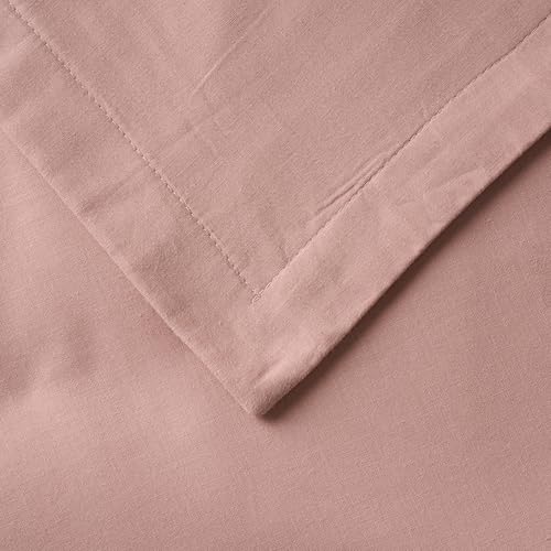 Image of 100% Pure Cotton 3 Layer Dohar, Double Bed Blanket Comforter, (90''X100'' / 230X254 CM), Uni Plain, Skin Friendly Dohar, Color - Cloud Rose