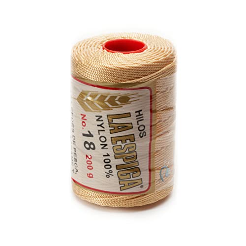 Image of Espiga No.18-100% Nylon Omega String Cord for Knitting and Crochet - 42 Wheat