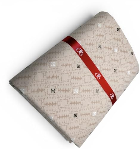 Image of JHABAK'S Unstitched Print Shirt Fabric for Men - Polycotton Material - 2.25Meter Shirt Piece Cloth