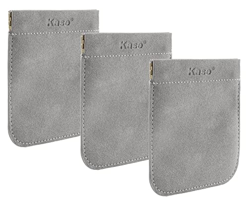 Bolsas de gamuza sintética Kase de 82mm con cierre de resorte para filtros fotográficos
