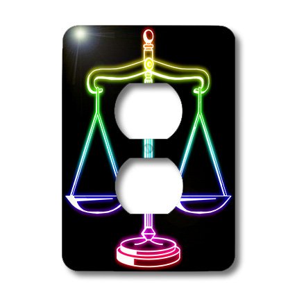 Symbole justice arc en ciel habillage prise double noire rénovation mur - 2