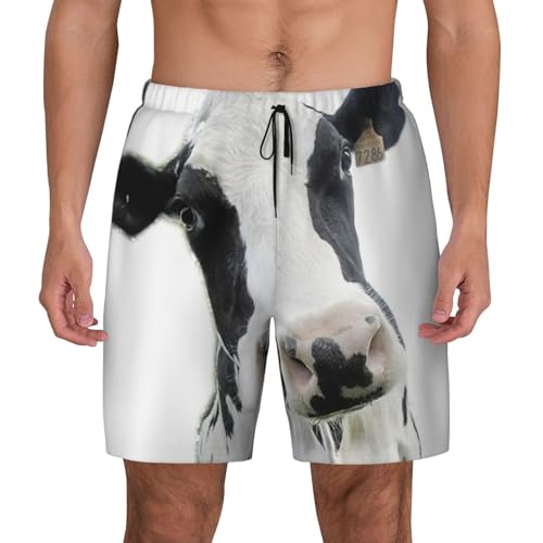 Maillot de bain homme motif tête de vache drôle pour vos apéros de plage et pool parties