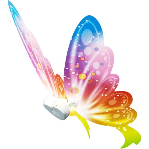Odoukey Ala di Farfalla Luminosa, Ala Leggera Che muove e Illumina con luci a LED e Musica per Costume da Cane