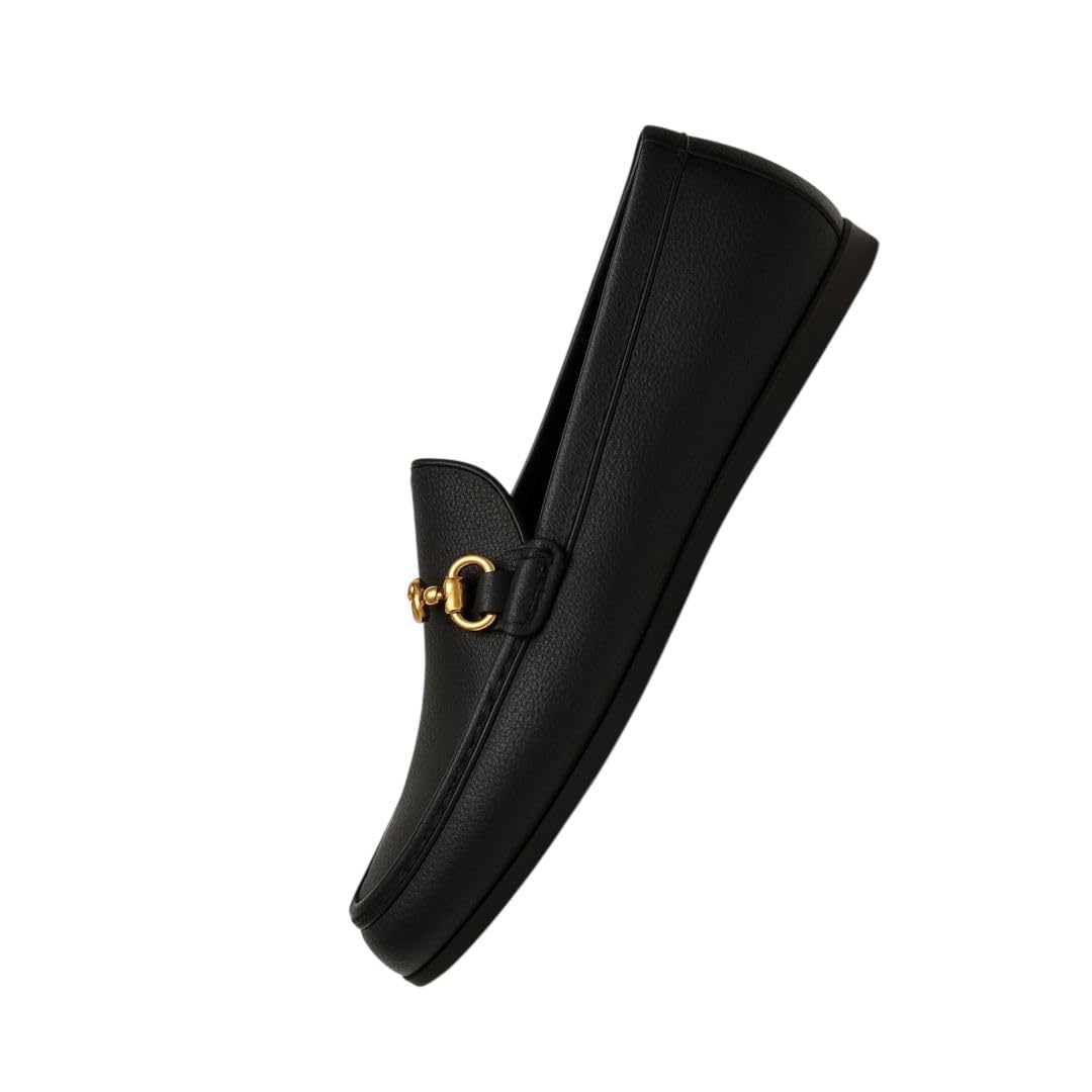 micheal feraas Luxurious Plus Size Leather Loafers | Premium Horsebit Black Loafer for Men-picture-33