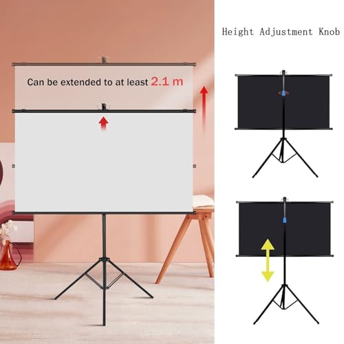 Pantalla con trípode 72" para proyector, 4:3 miniatura 3