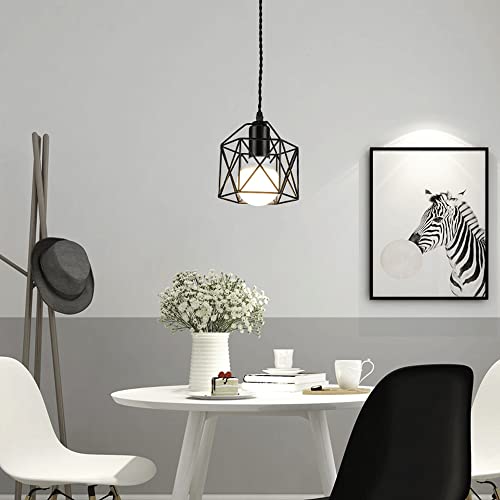 Suspension moderne de style simple lustre E27 installation gold - 6
