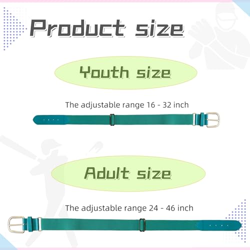 Baseball Belts Softball Belts, Elastic Adjustable, Boys Girls (16"-32"), Youth Adult (24"-46"), Red2