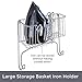 Mueller Ironing Board Hanger Wall Mount with Large Storage Basket and Hooks. Organizer for Laundry Rooms, Heat - Resistant, Holds Iron, Ironing Board and Spray Bottles