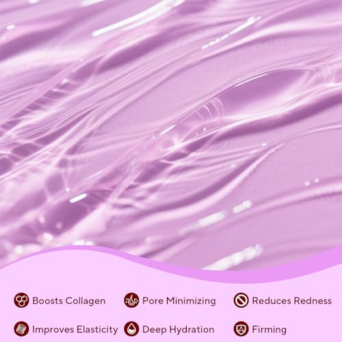 Bio-Collagen Real Deep Mask, 4 Pack Overnight Hydrating Face Mask for All Skin Types,Original Hydrating Collagen Face Mask