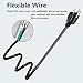 MEIRIYFA 18 Gauge 3 Prong NEMA 5-15 Plug Heavy Duty Cord US SJT Replacement Power Supply Cable 10A 110V 115V 120V Pigtail for Power Tools and AC Appliances -2PCS (4.9FT)