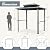 MELLCOM Grill Gazebo 8 x 6 FT, Outdoor Barbecue Gazebo with Double Polycarbonate Panel Roof, BBQ Gazebo with Shelves for Patio, Lawn, Garden