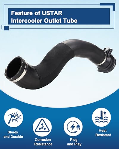 USTAR Turbo Intercooler Outlet Tube Compatible with Ford F-250 F-350 Super Duty 6.7L PowerStroke 2017-2019 Replacement HC3Z-6F073-B