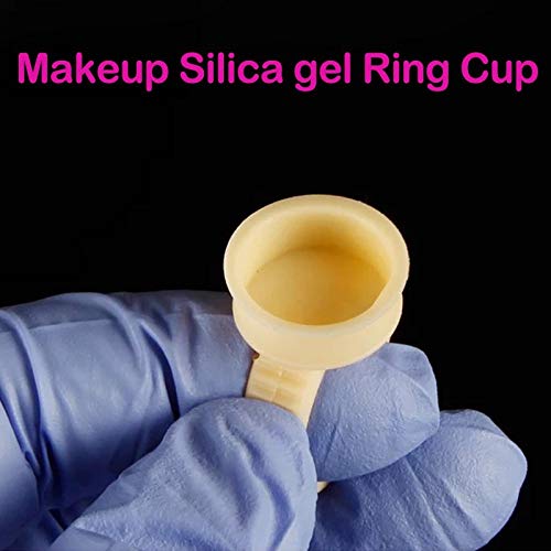 Buy Generic 100pcs Disposable Permanent Makeup Silica gel Ring Cup S M