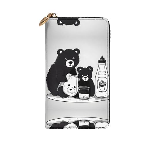 Bolso de mano de oso de botella de leche para ordenar tarjetas sin perder espacio 2