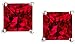 Cubic Zirconia Synthetic Ruby Pendant and Earrings Combo Gift Set 1 Ct Each Stone 2 Ctw Earrings
