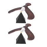 Beaupretty 2 Stück Balance Adler mit Pyramidenbasis Selbstbalancierender Vogel für Gleichgewicht Koordination und Logischem Denken Retro Nostalgie Lernspielzeug