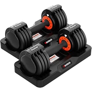 Adjustable Dumbbell Set 25LB Pair, Home Gym Weights with Non-Slip Handle, 5 in 1 Adjustable Dumbbells for Exercise and Full Body Strength Training