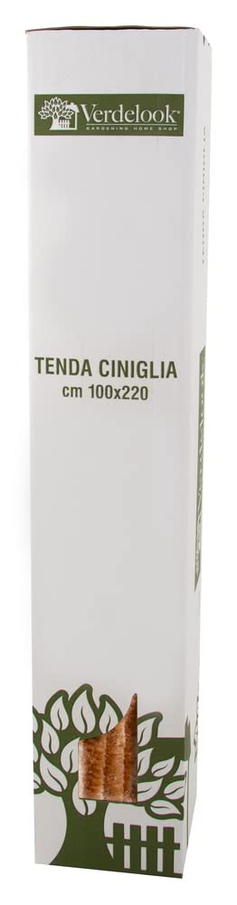 VERDELOOK | Tenda Ciniglia da Sole 100x220 cm, Bronzo, Fili: 23, Tenda per Porta Anti Insetti e Luce