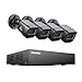 Price comparison product image SANNCE 10 Channels CCTV Security Camera System 1080P, 8-CH Recording Playback & 2-CH 5MP IP Cam Digital Video Recorder, 4x Outdoor Surveillance Cameras, NO HDD