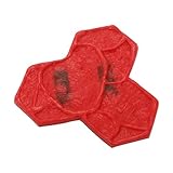 Concrete Stamps Mats Rectangular Concrete Molds with Carrying Handles, Stone Tile Cement Texture Mat Seamless Stamp Mold for Natural Textures on Walls or Ground (14.17 * 14.17in)