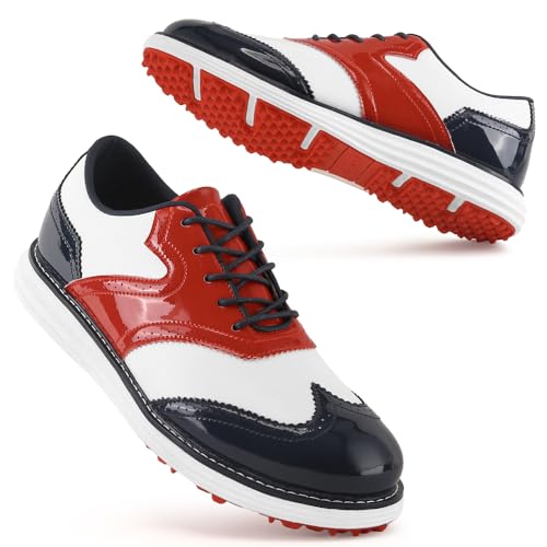 Image of Men Golf Shoes Professional 9 Spikes Comfortable Outdoor Golf Training Sport Sneakers for Men