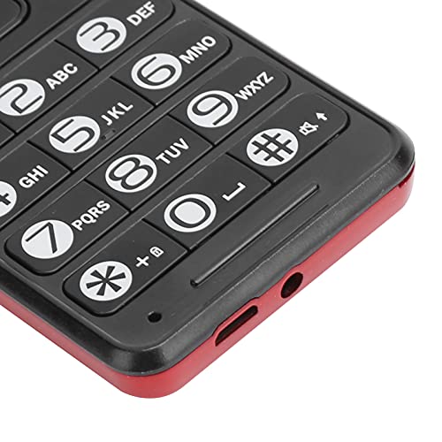 Vbestlife Portable Mini 2G Flip Phone, 2.4In Screen Unlocked Ultra Thin Flip Phone Pocketsize Flip Phone Support Dual Card Dual Standby Hd Camera Replaceable Battery(Big Red) #TOP6